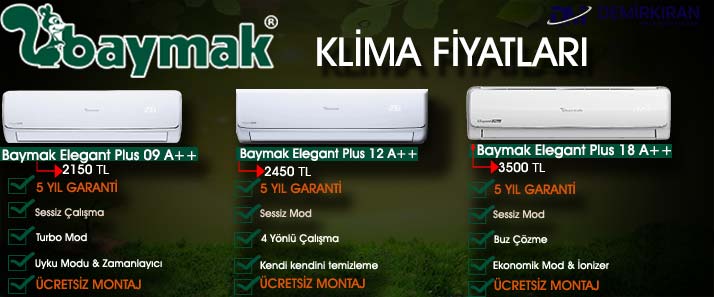 Baymak Klima Fiyatları - Baymak Yetkili Bayi - Baymak Yetkili Satış Noktası